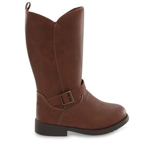 nwt OSHKOSH B'GOSH Girl's Lumi Fashion Western Boot Brown Faux Leather Toddler 4